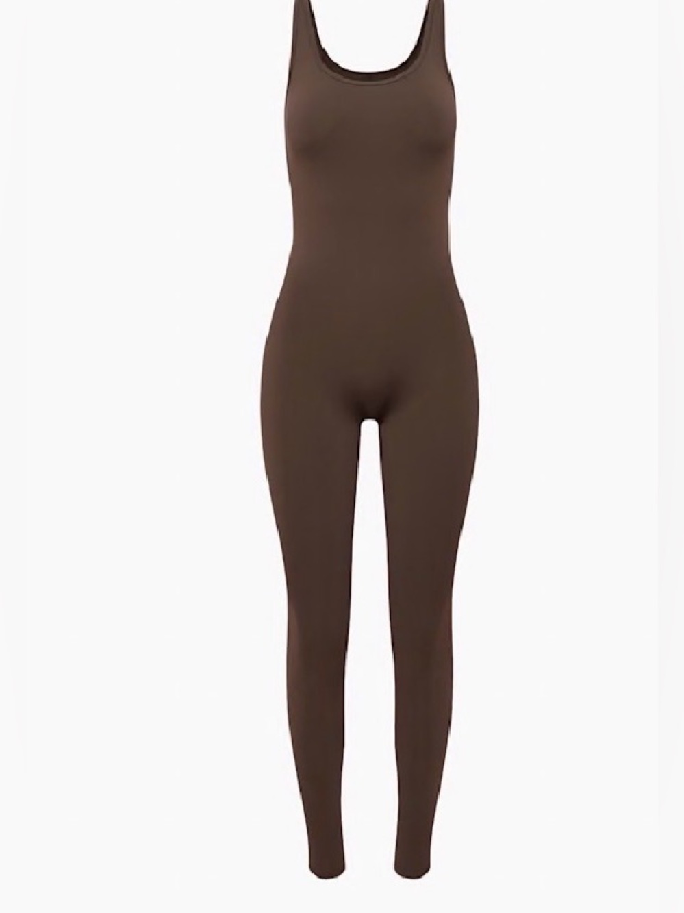 Aritzia TnAction Shake-It Jumpsuit Brown Size Large Athleisure Bodysuit